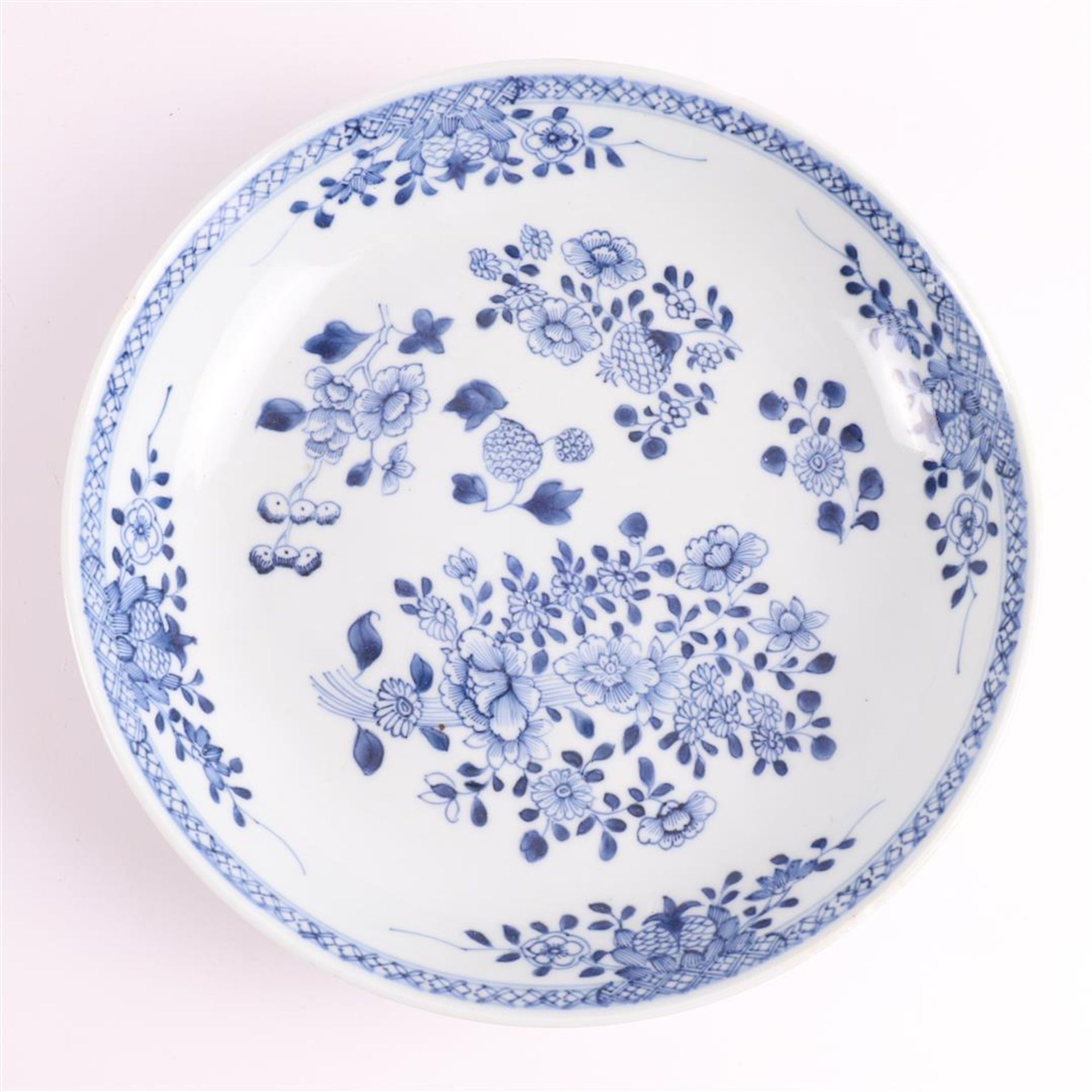 A series of three blue/white porcelain deep dishes, China, Qianlong - Image 11 of 14