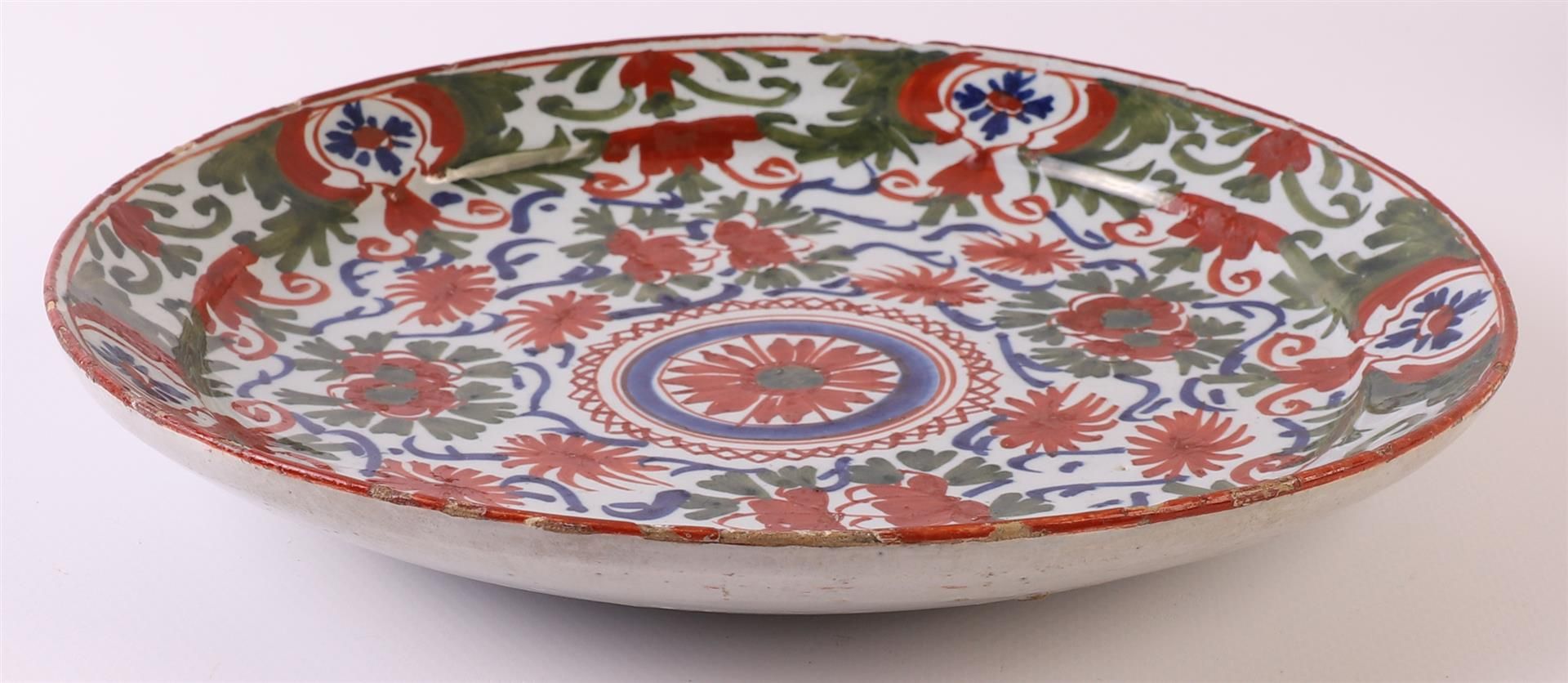 A set of polychrome Delft earthenware plates, so-called pancake, Holland - Bild 6 aus 13
