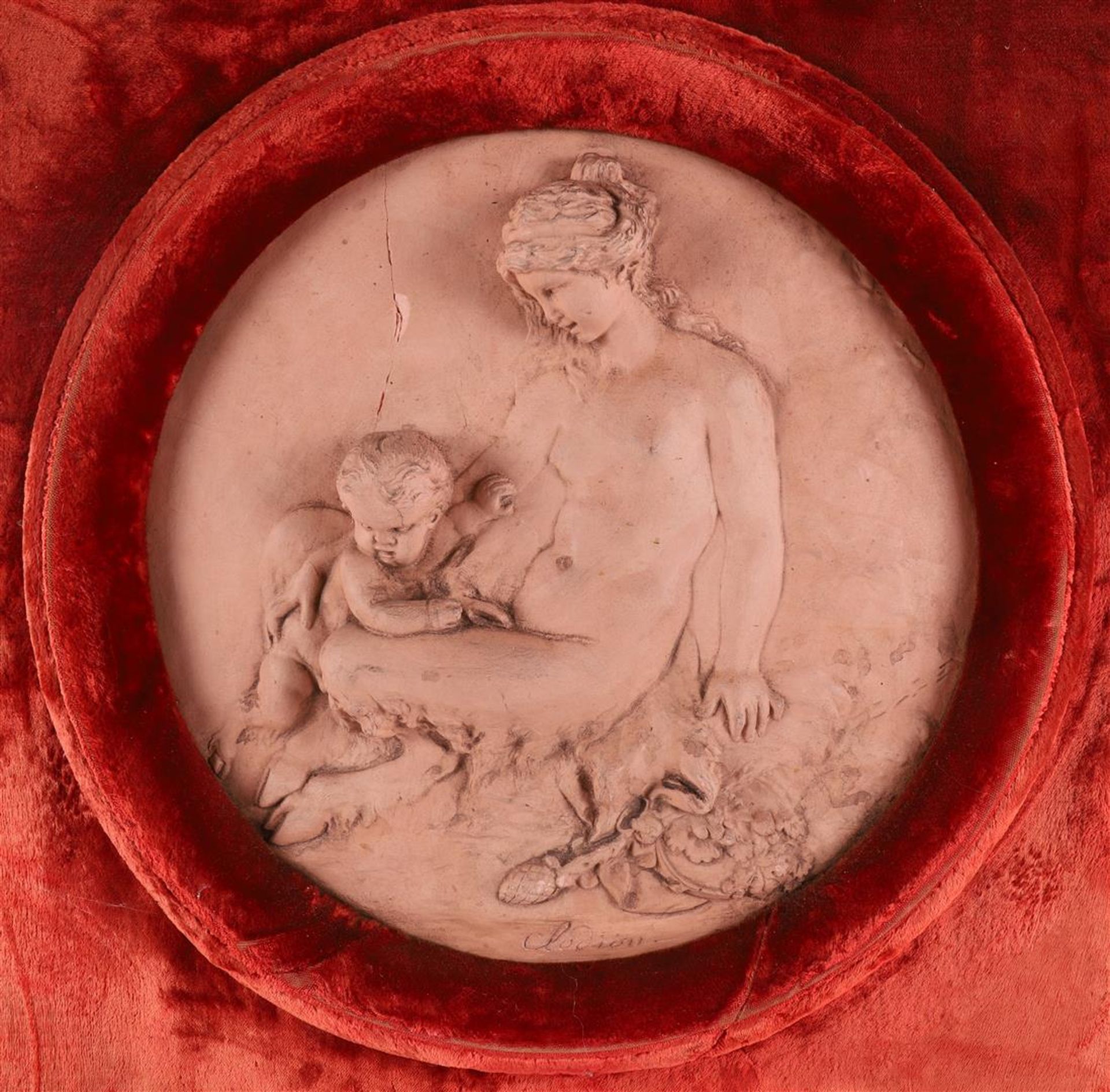 Claude Michel Clodion, France 1738-1814. Terracotta plaques with Bacchante. - Bild 4 aus 5