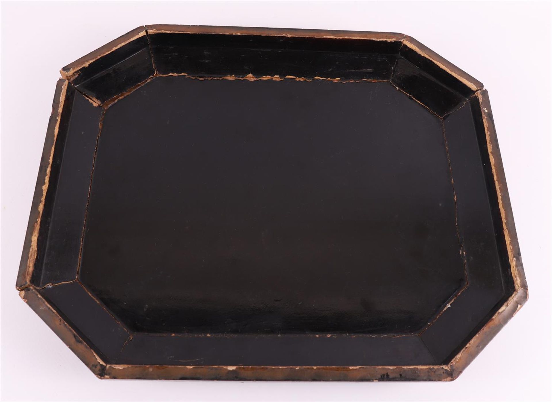 A Chinese black lacquer music box, China, 19th century. - Image 9 of 9