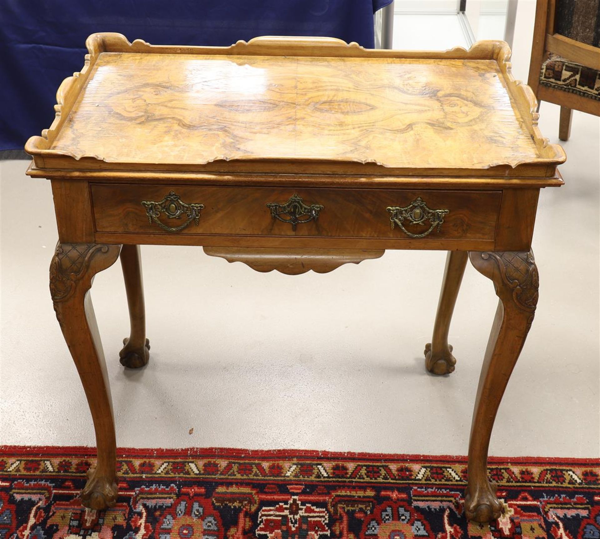 A rectangular tea table, 20th century.