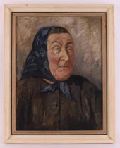 Dutch school 20th century (meppel area) 'Portrait of a woman',