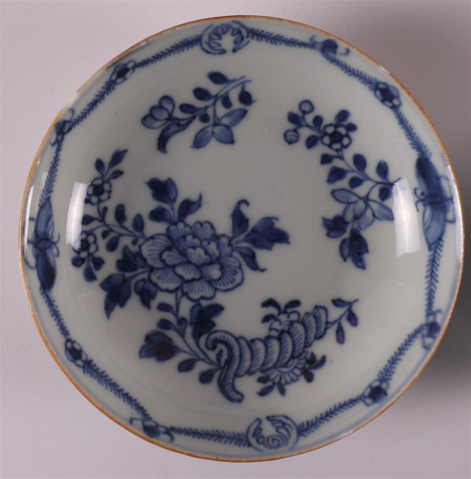 Six blue/white porcelain cups and saucers, China, Qianlong, 18th century. - Image 7 of 20