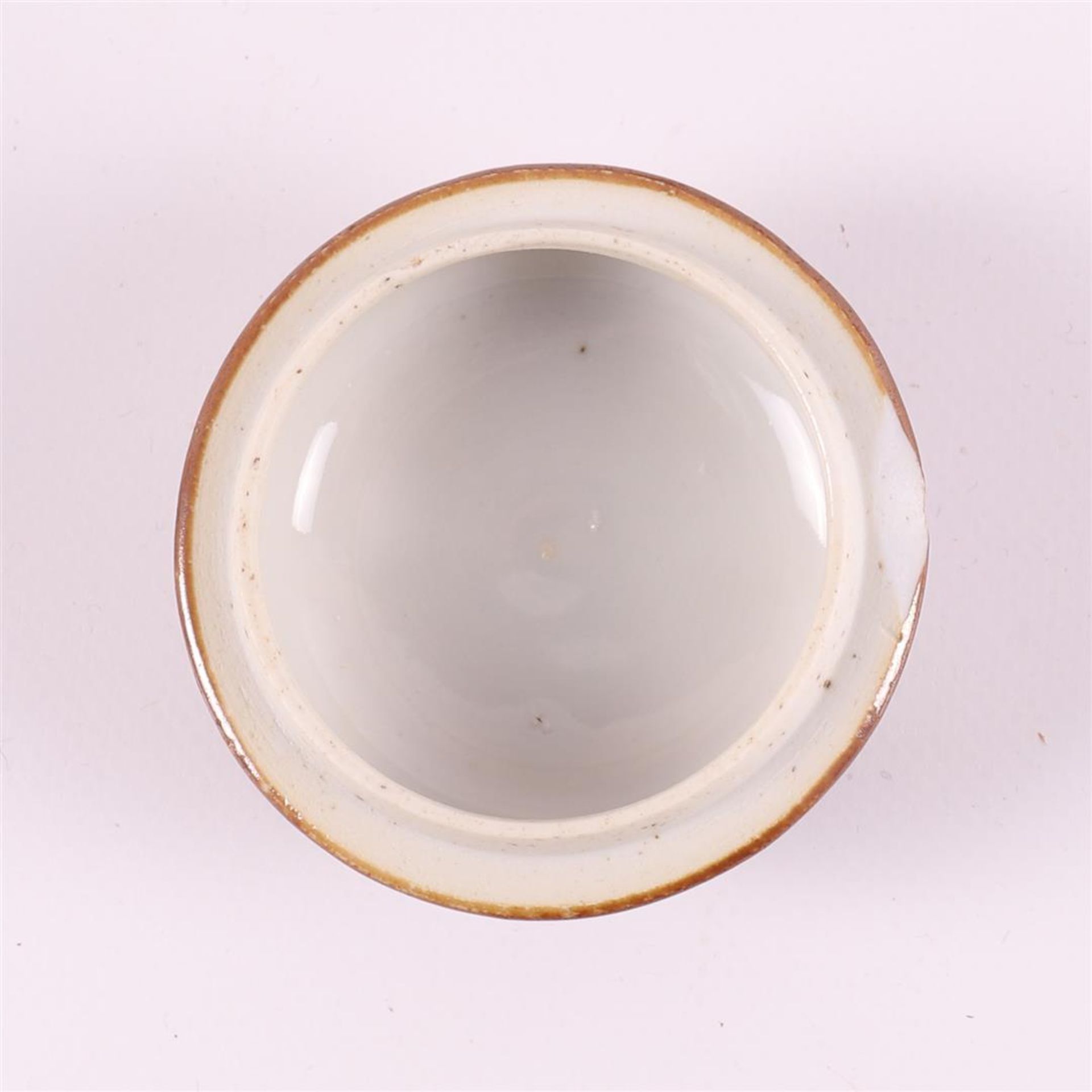 Three various porcelain famille rose lidded pots, so-called Batavia porcelain, C - Image 10 of 10