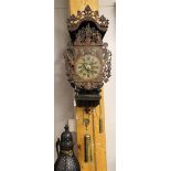 A Frisian chair clock, Friesland, early 19th century.