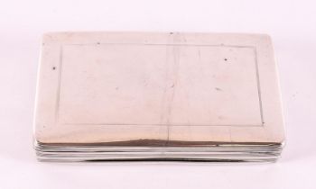 A silver tobacco box, C. Kooiman v. Dam, Schoonhoven 1846.