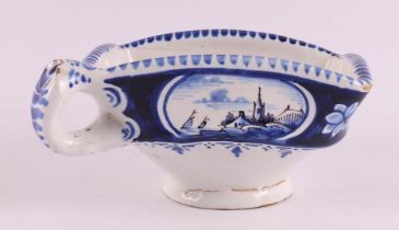 A blue/white earthenware brazier, Holland, Makkum, 20th century.