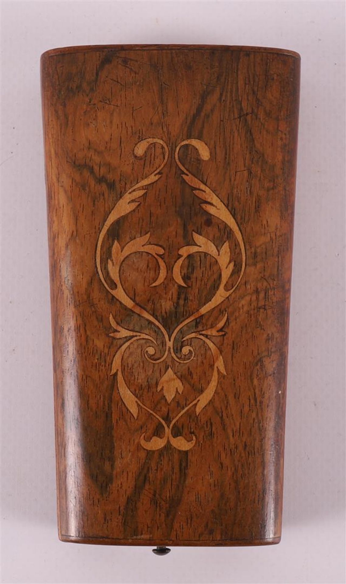 A silver sewing accessory in walnut and rosewood case, 19th century. - Image 2 of 3