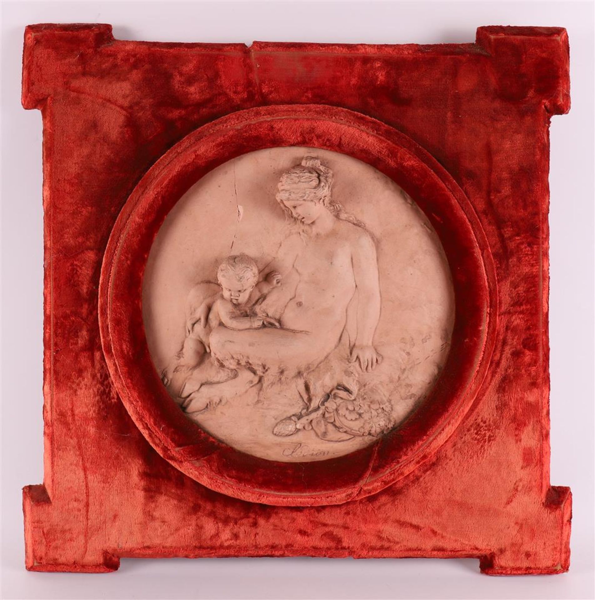 Claude Michel Clodion, France 1738-1814. Terracotta plaques with Bacchante. - Bild 3 aus 5