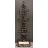 A cast iron standing coat rack, so-called Porte Manteau, Holland, 19th century.