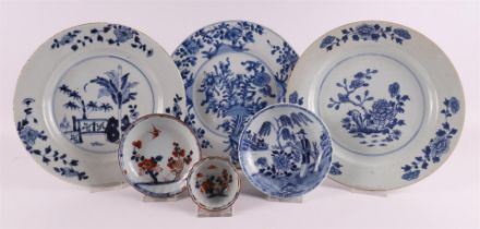 A lot of various Chinese porcelain, including Chinese Imari cup and saucer, Chin