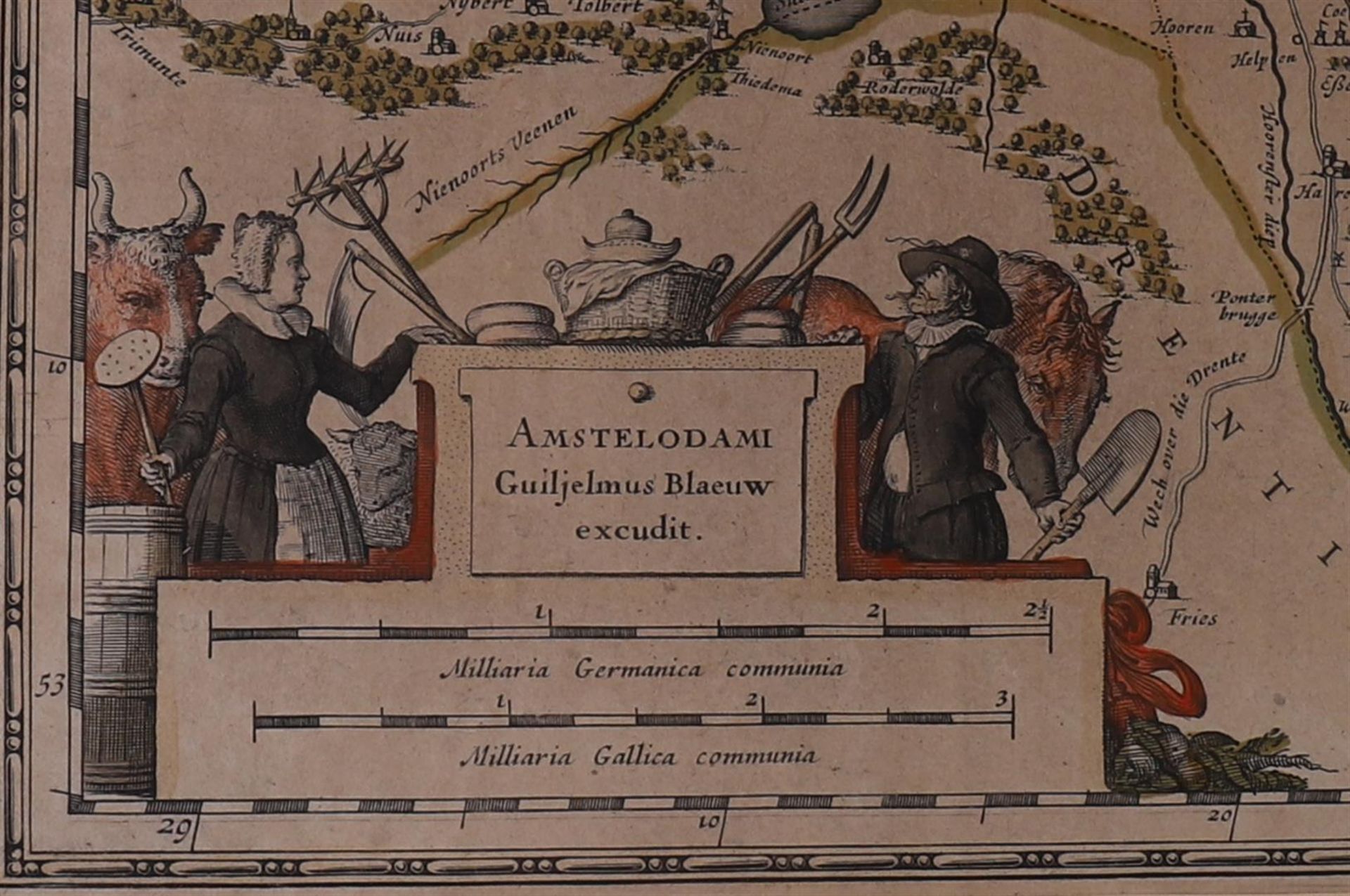 'Groninga Dominium. Auctore Bartholdo Wicheringe', Blaeu, Willem, ca. 1640-1680 - Bild 3 aus 3