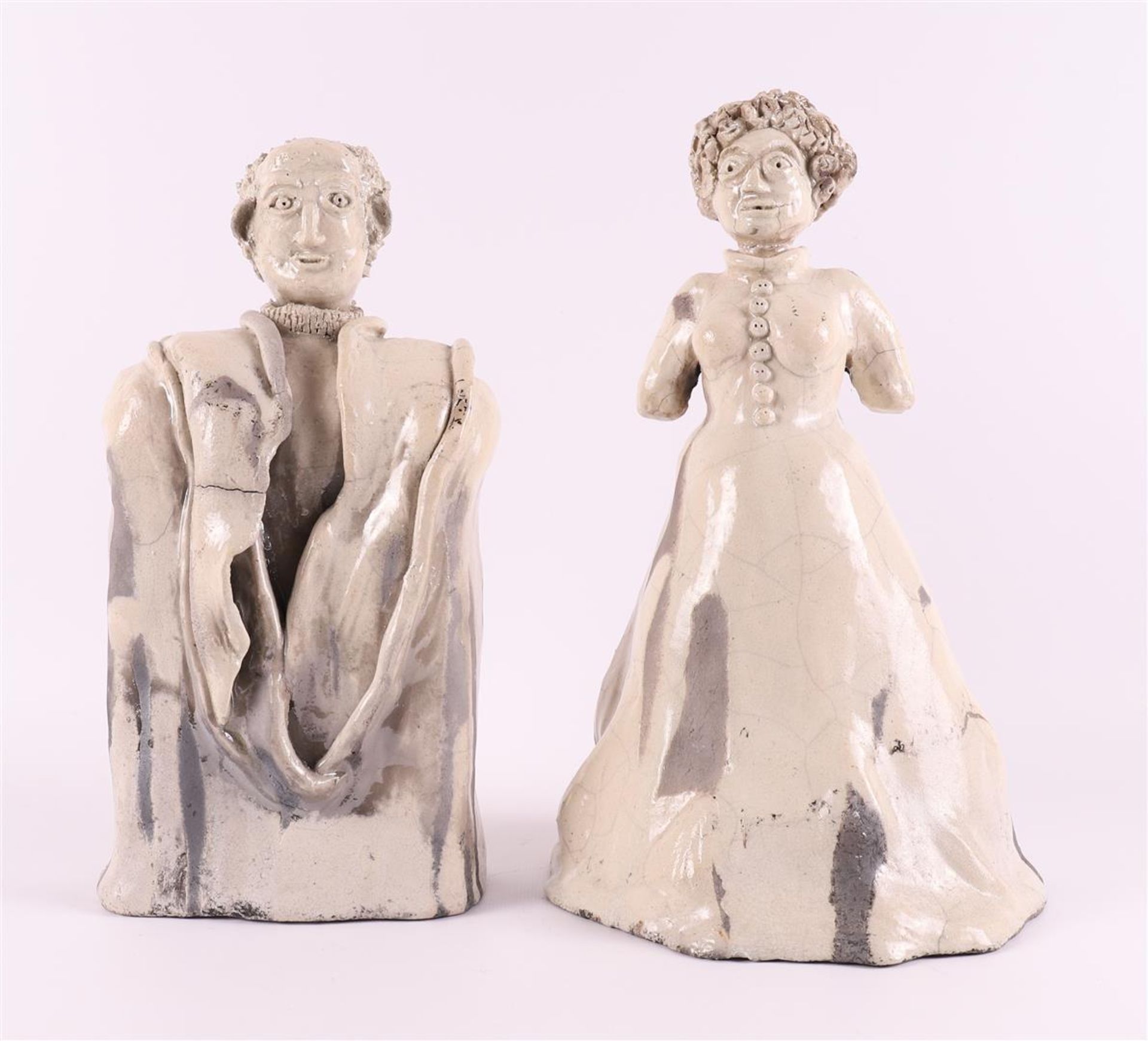 Two ceramic figures, modern/contemporary.