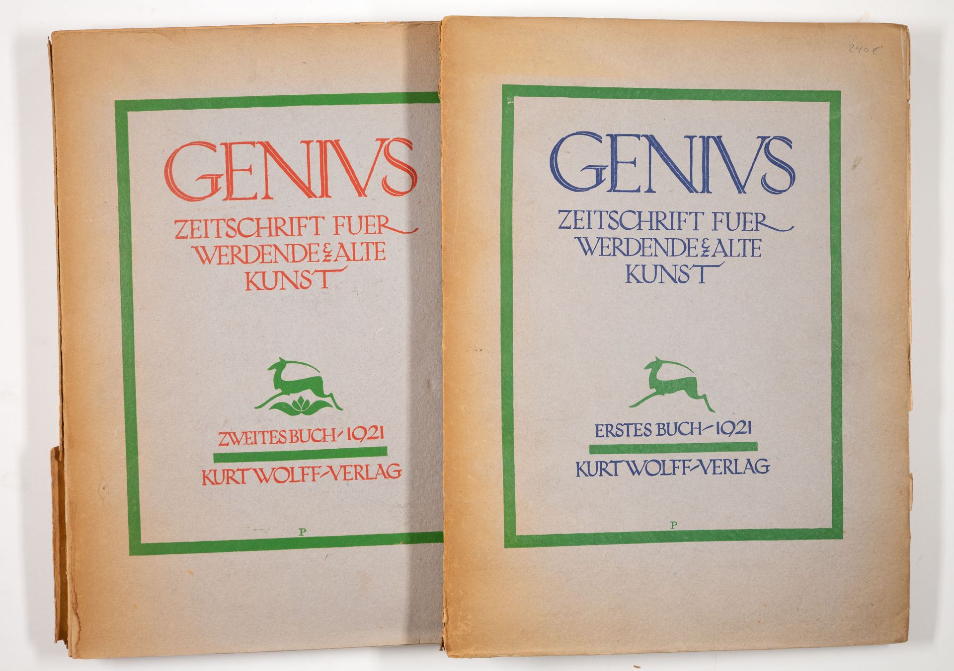 Genius. Zeitschrift für alte und werdende Kunst. 3 Jge. in 5 Bdn. 1919-21. - Image 6 of 6