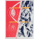 James Rosenquist. Flame Out for Picasso. (Aus: America's Hommage à Picasso 1973/1974). Farblithograp