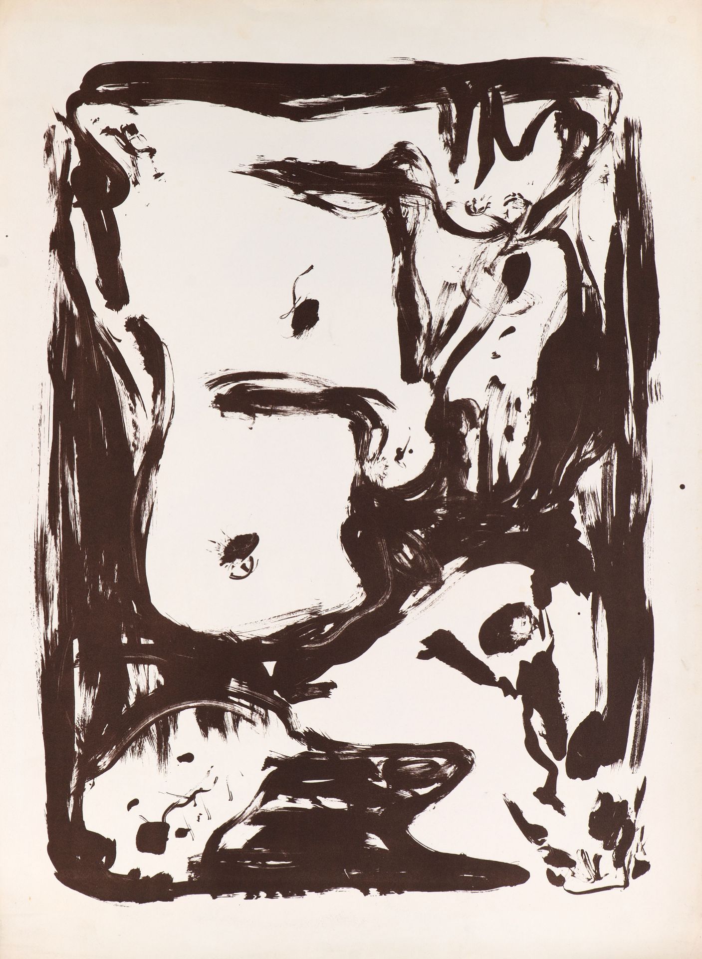 Asger Jorn. Ohne Titel. 1967. Farblithographie. Signiert. Ex. 18/50. Dazu: 2 Blatt Andrucke. - Bild 3 aus 3