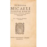 M. Toxites, Schola Micaeli toxitae rheti. Zürich 1562. Dazu: J. Sturm, De amissa dicendi ratione lib