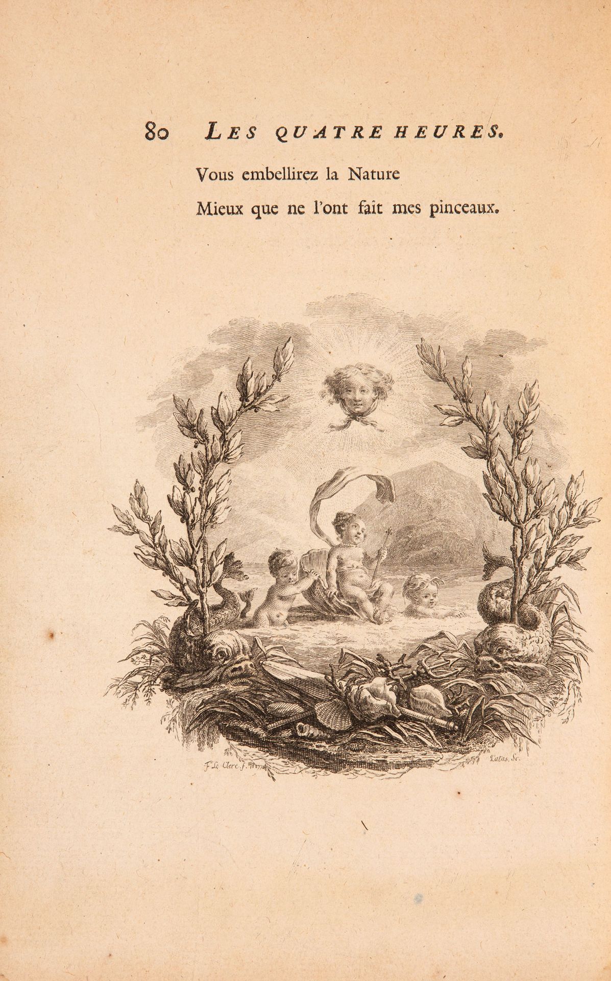 A. de Favre, Les quatre heures de la toilette des dames. Paris 1780. - Bild 2 aus 3