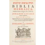 Biblia Hebraica. - Biblia Secundum ultimam editionem Jos. Athiae ... Amsterdam 1705.