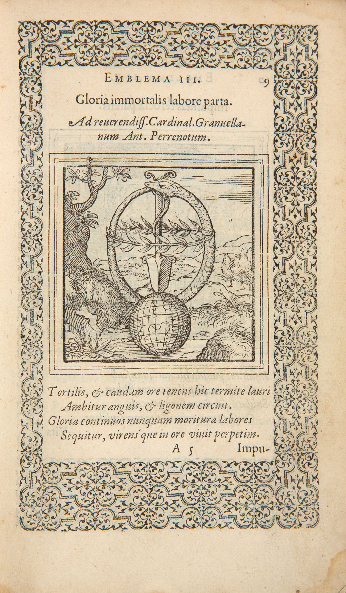 H. Junius, Emblemata. Antwerpen: Plantin 1565. - Image 2 of 4