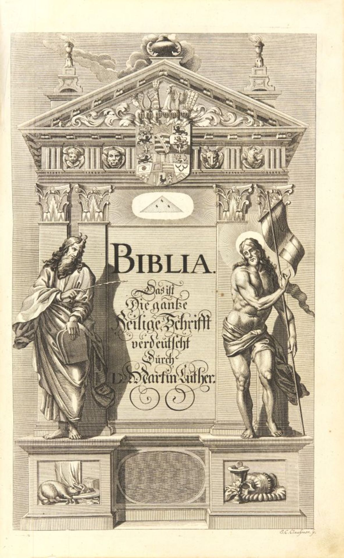 Biblia germanica. - Kurfürsten-Bibel. Nürnberg 1768.