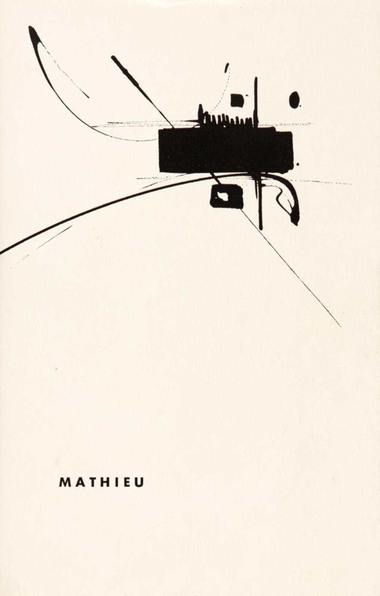 Georges Mathieu. Ausstellungskatalog mit Kugelschreiberzeichnung. 1959. Signiert. - Bild 3 aus 4