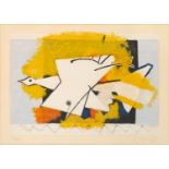 Georges Braque. L'Oiseau jaune. (1959). Farblithographie. Signiert. Ex. 256/300. V Maeght, no. 1031.