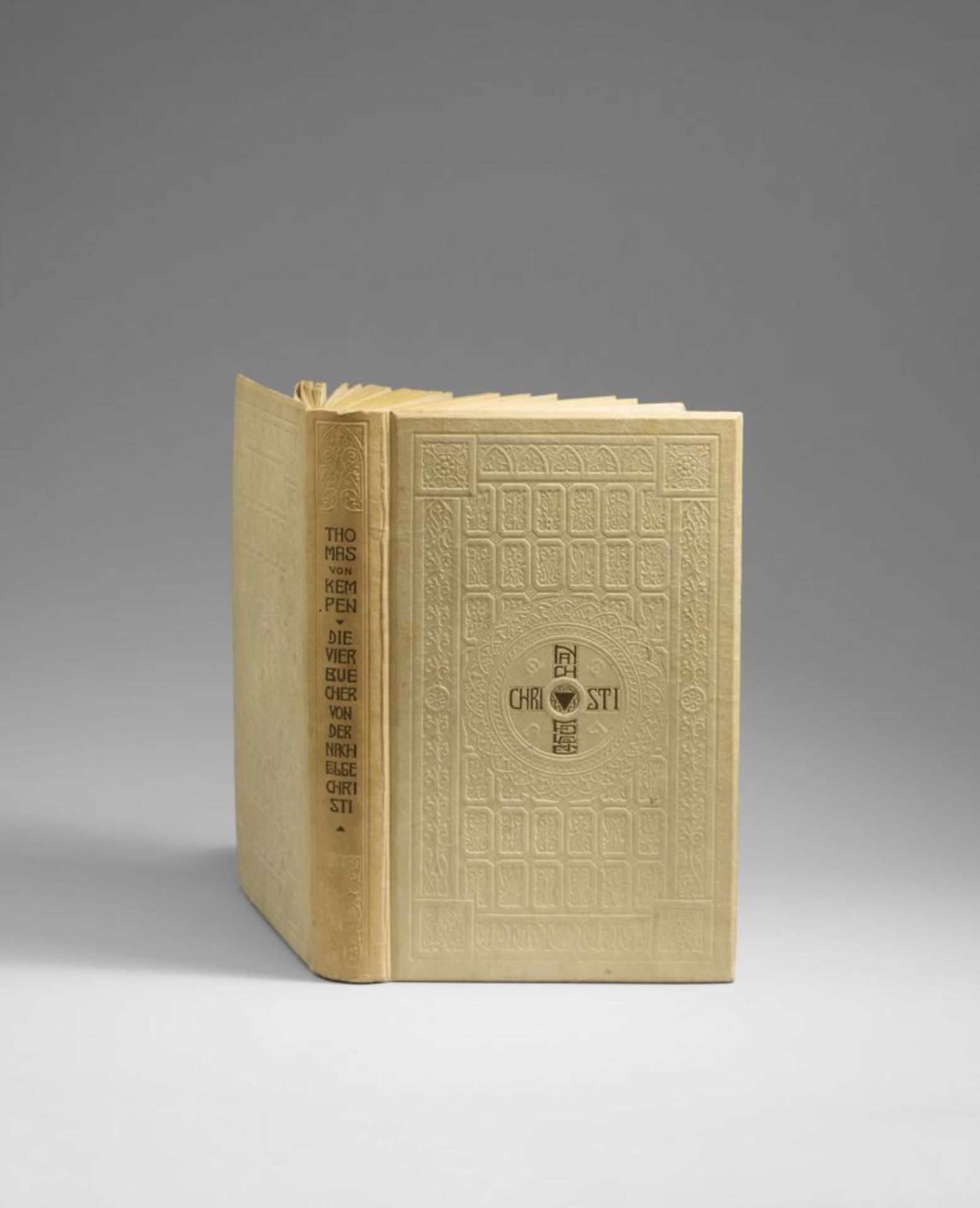 M. Lechter / Thomas v. Kempen, Die vier Bücher von der Nachfolge Christi. Bln. 1922. - Ex. 938/1000. - Image 3 of 3