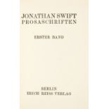 J. Swift, Prosaschriften. Hrsg. F. P. Greve. 4 Bde. Bln. [um 1920].