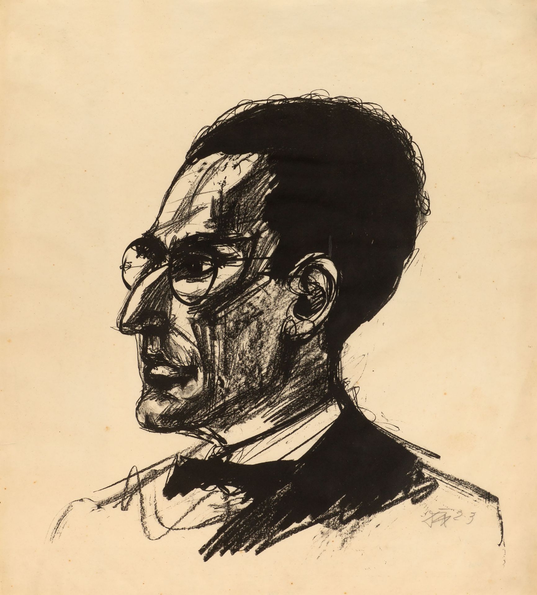 Otto Dix. Bildnis Otto Klemperer. 1923. Lithographie. Signiert. Nicht nummeriert. Karsch 67.