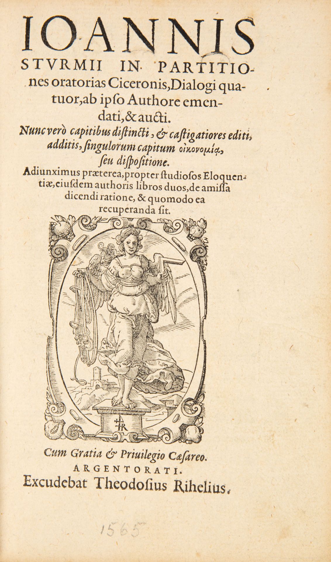 J. Sturm, In partitiones oratorias Ciceronis. Straßburg: B. Fabricius 1549.