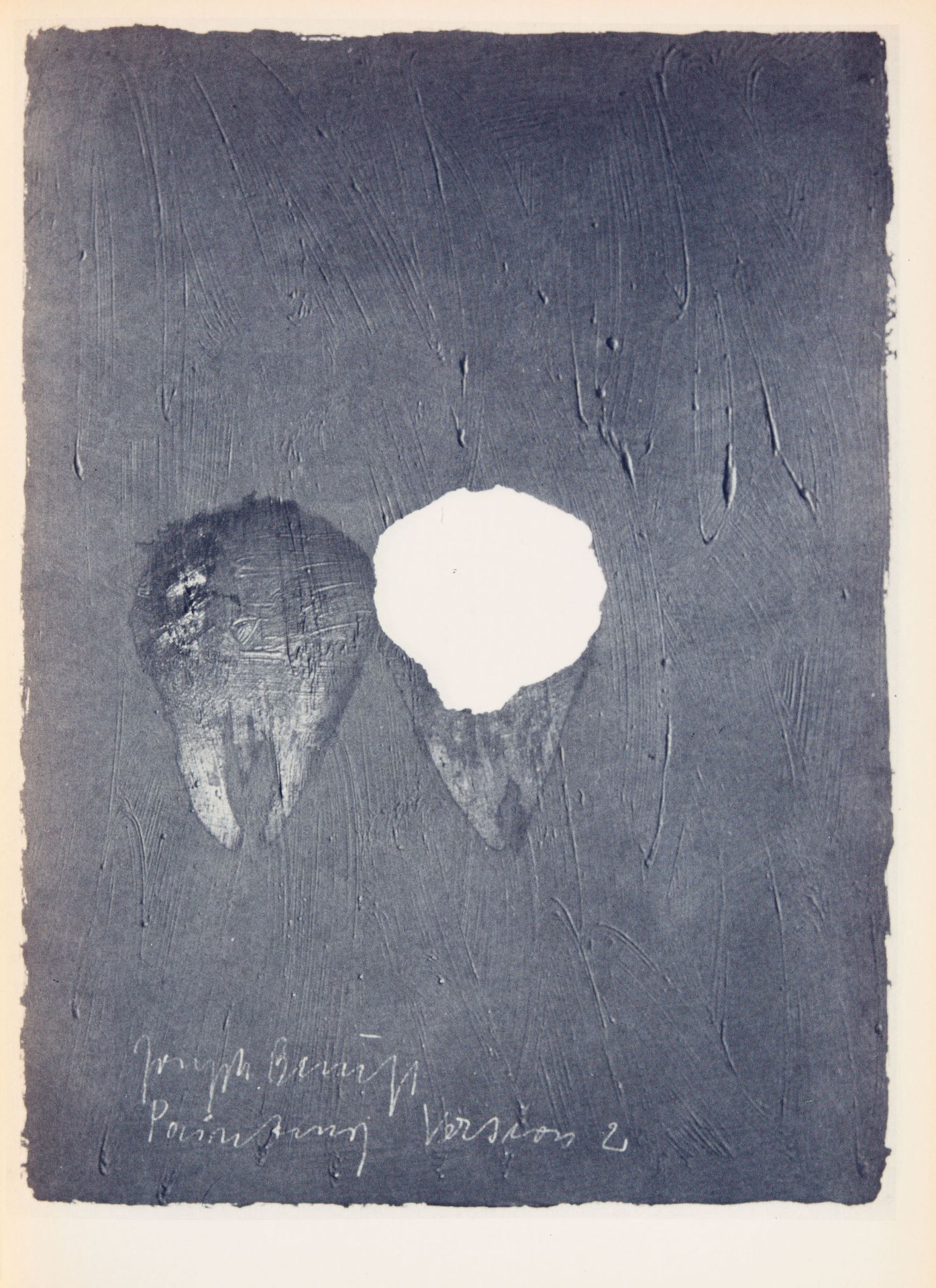 J. Beuys, Painting version 1-90. München 1976. - Ex. 46/500, signiert. - Image 2 of 2