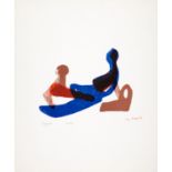 Henry Moore. Mother and child. 1967. Farblithographie. Signiert. Ex. 110/180. C 83.