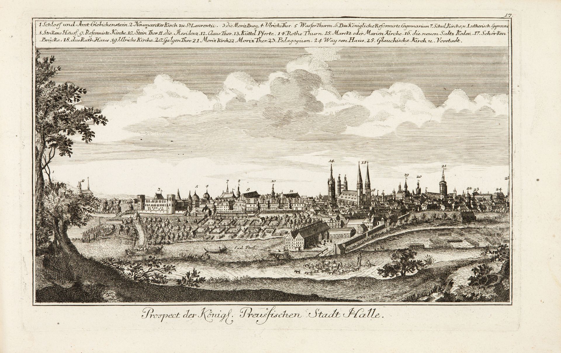 J. D. Schleuen, Prospecte. Album mit Ansichten von Berlin, Breslau, Dresden etc. Um 1750. - Image 4 of 6