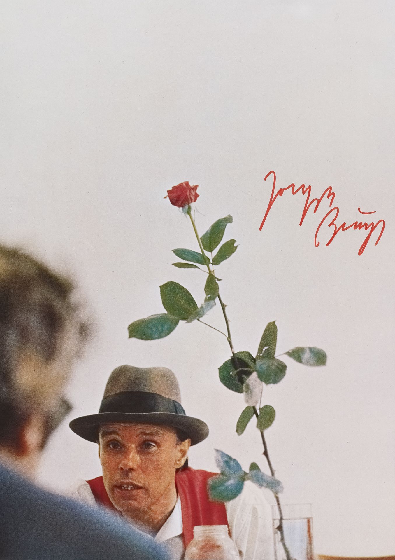 Joseph Beuys, Ohne die Rose tun wir's nicht 1972. Farboffset, signiert.