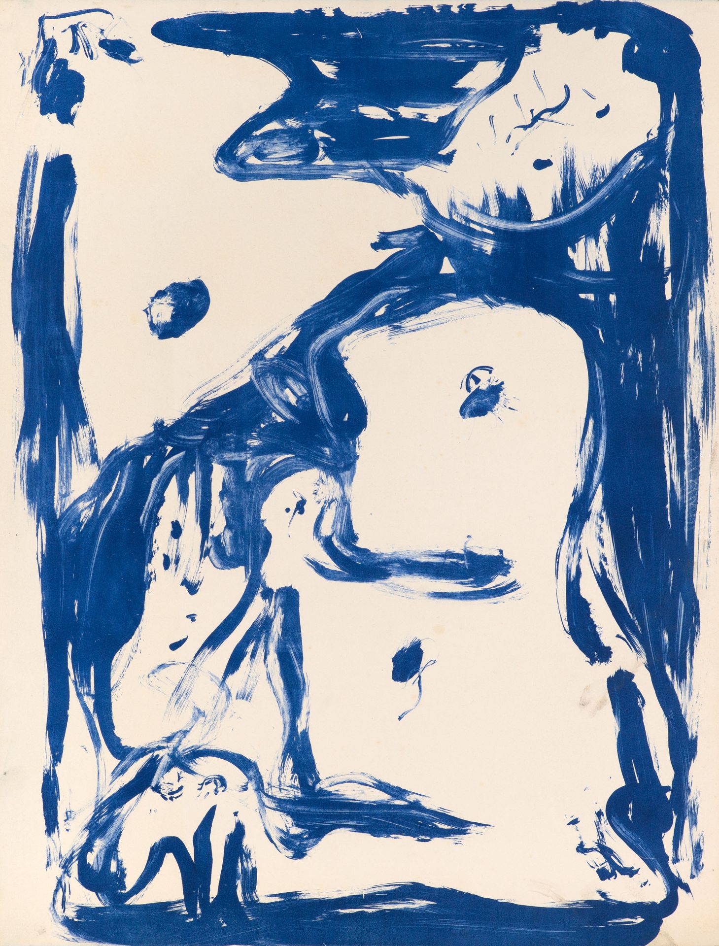 Asger Jorn. Ohne Titel. 1967. Farblithographie. Signiert. Ex. 18/50. Dazu: 2 Blatt Andrucke. - Bild 2 aus 3