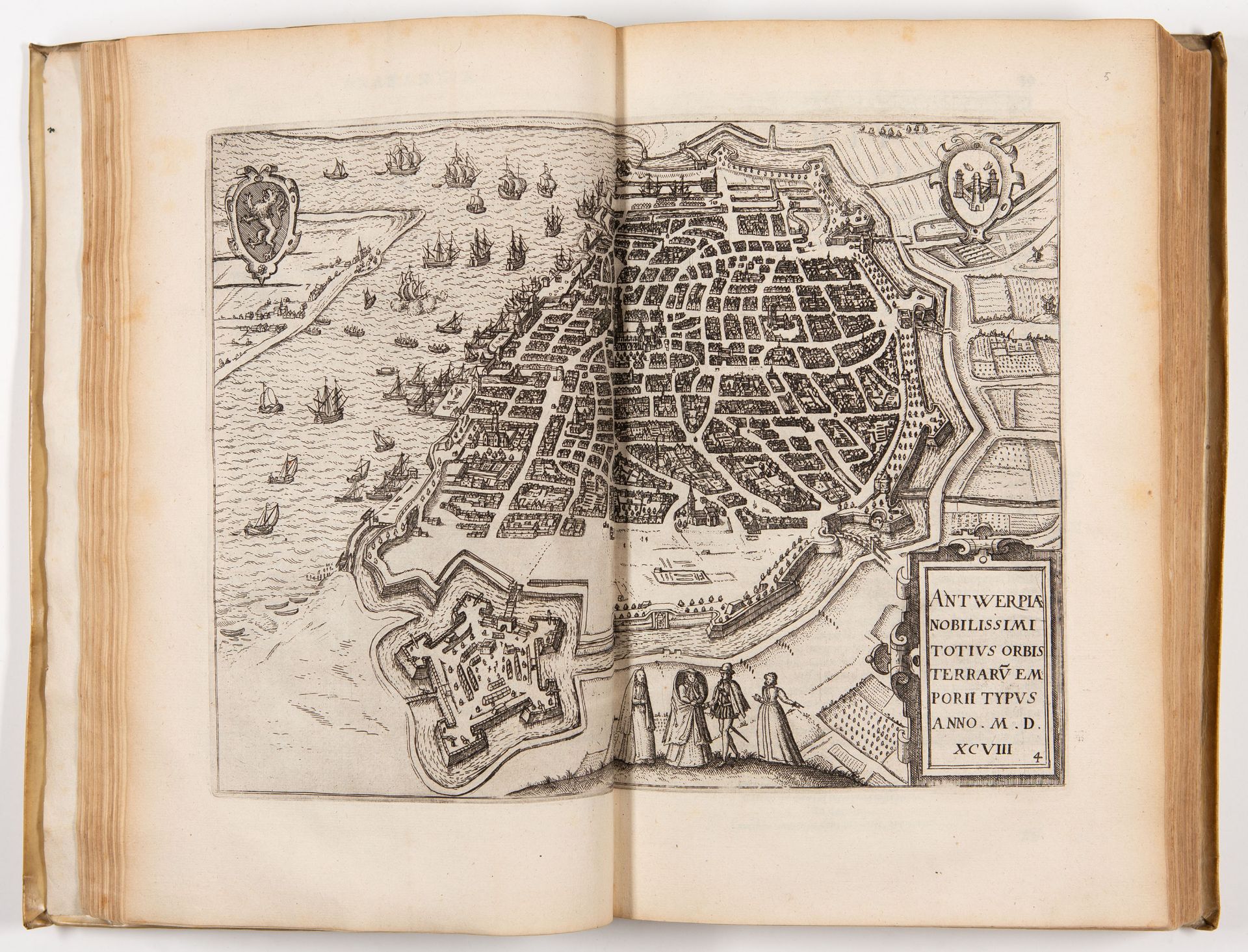 L. Guicciardini, Omnium Belgii sive inferiores Germaniae regionum descriptio. Amsterdam 1613. - Bild 3 aus 4