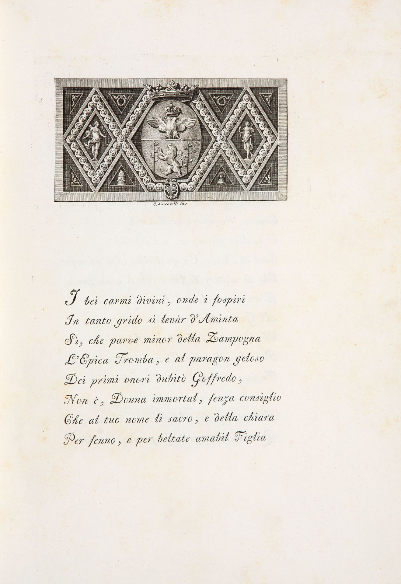 T. Tasso, Aminta. Crisopoli (Parma) 1789. - Image 2 of 3