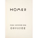 Homer/G. Marcks, Fuenf Gesaenge der Odyssee. Hbg 1963. - Ex. 130/300.