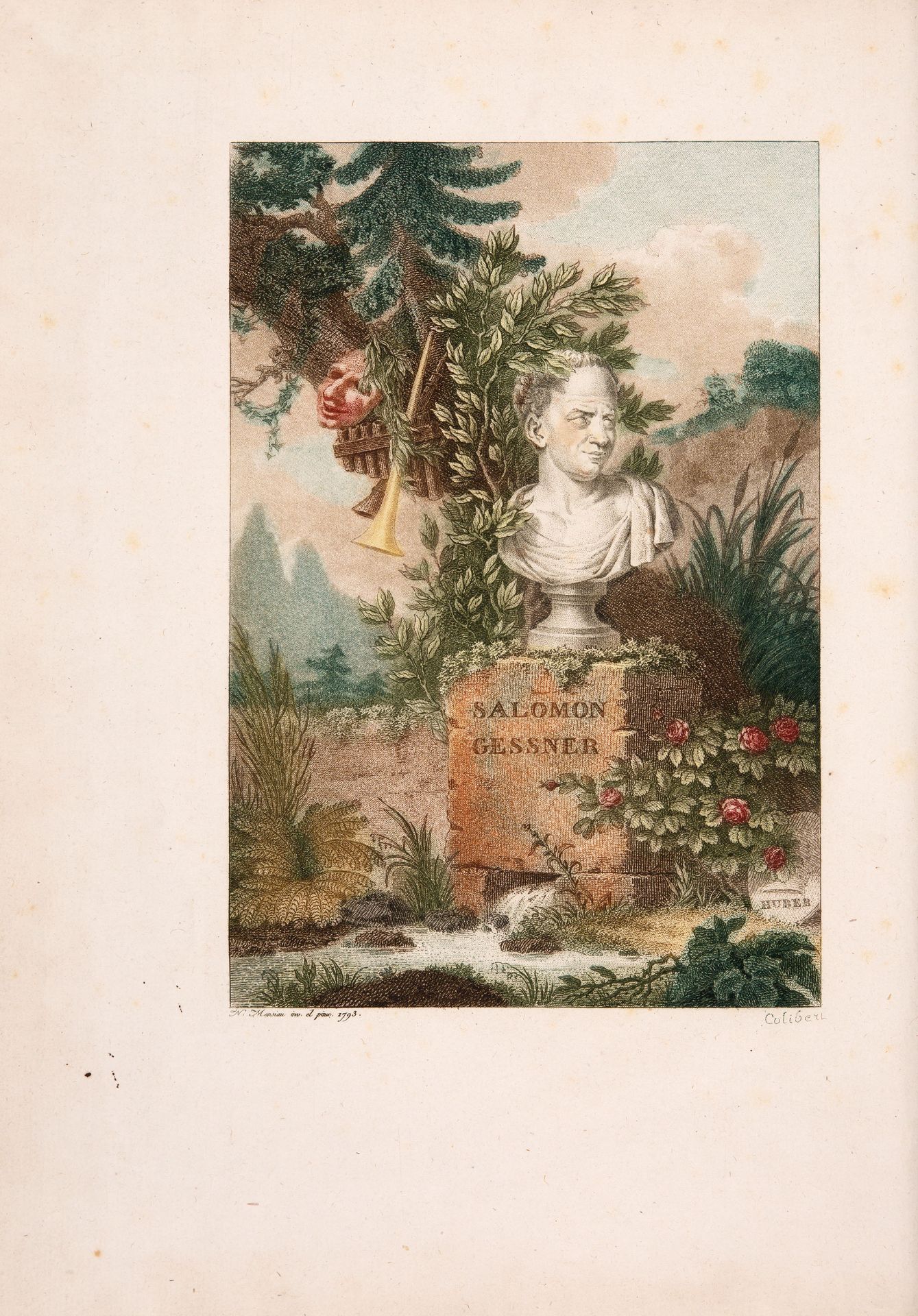 S. Gessner, Mort d'Abel, Poëme. Traduit par Hubert. Paris 1793. - Bild 2 aus 5