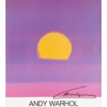 Andy Warhol. Sunset. Farboffset. Signiert.