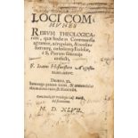 J. Hoffmeister, Loci communes rerum theologicarum. Ingolstadt 1547.