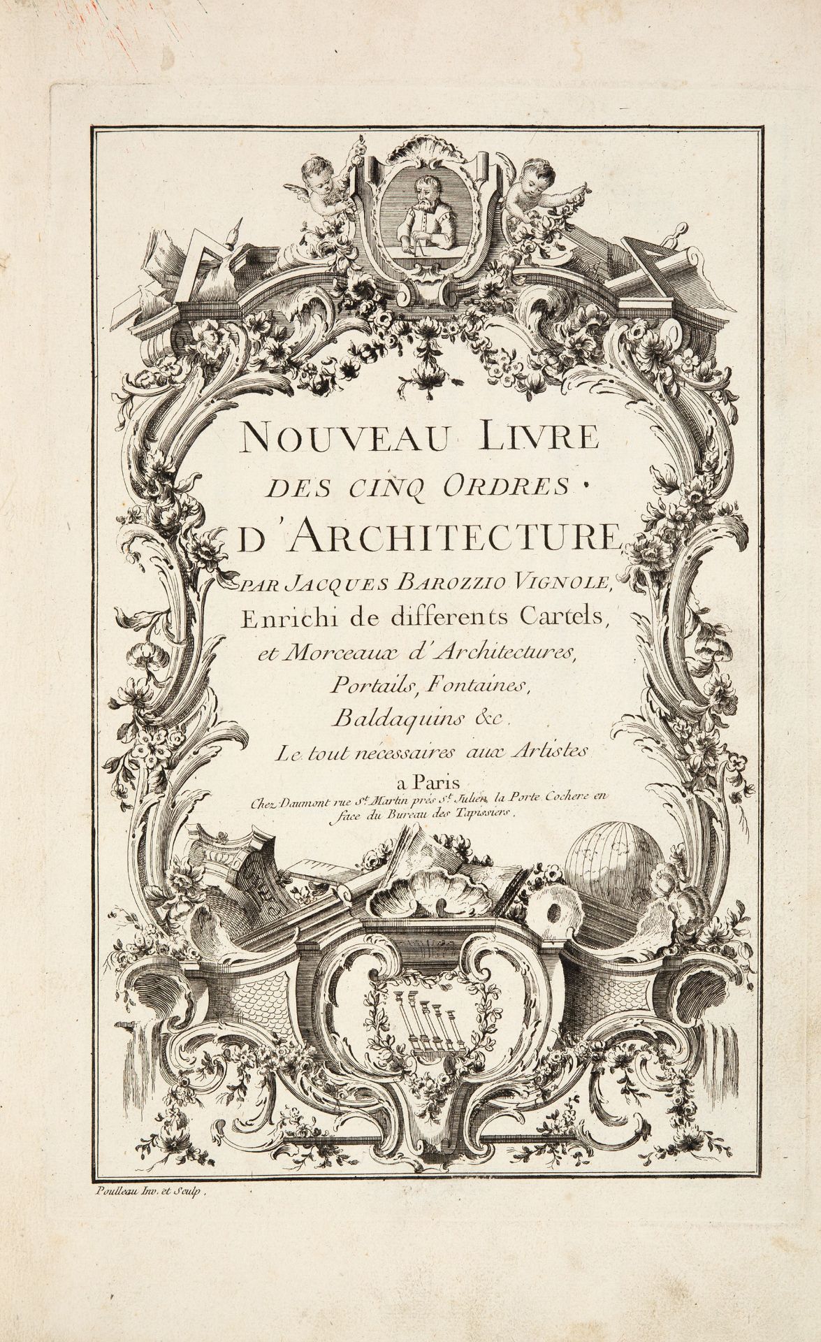 G. B. da Vignola, Nouveau livre des cinq ordres d'architecture. Paris o. J. (1780)