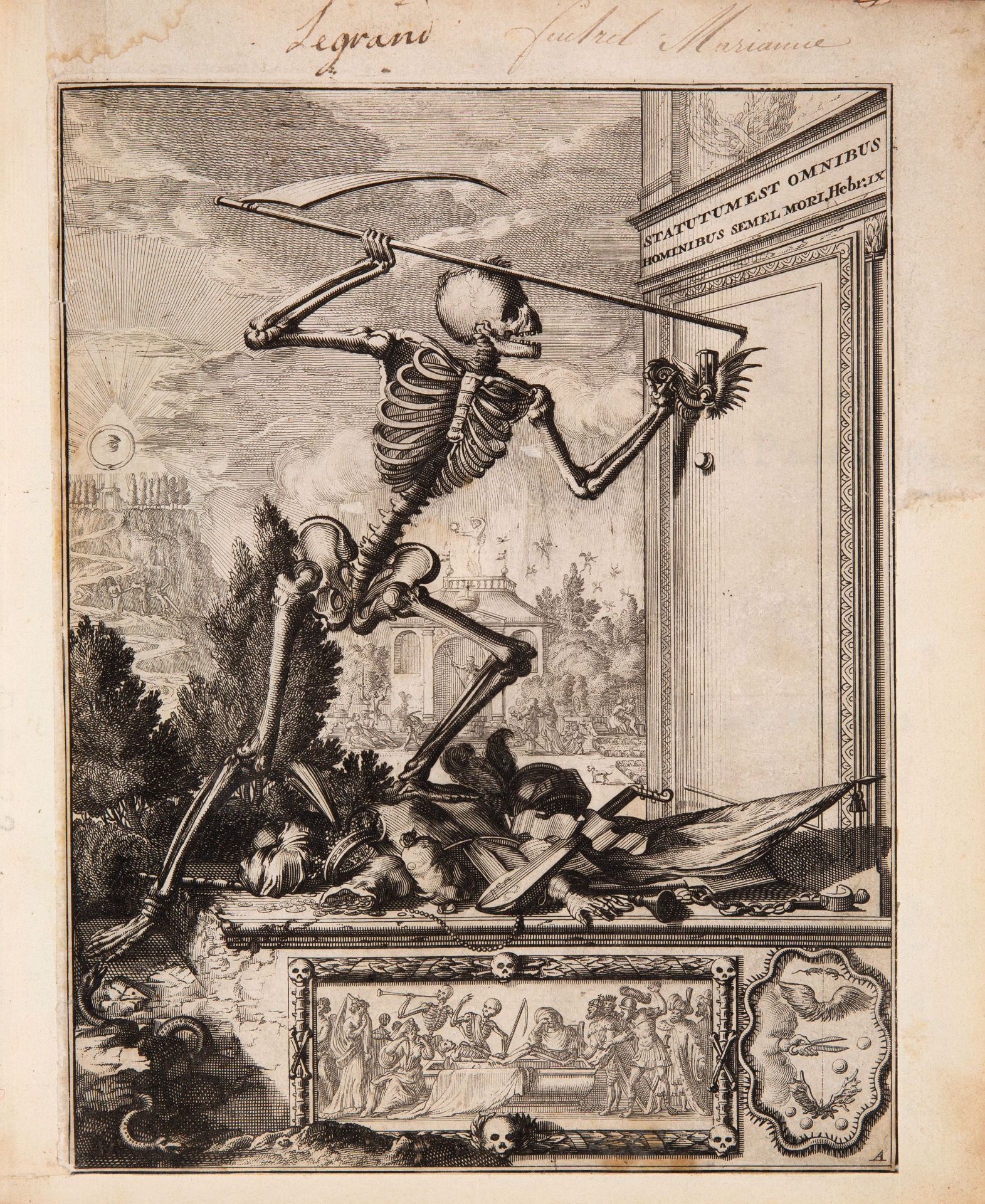 D. Chertablon de la Vigne, La maniere de se bien preparer a la mort. Antwerpen 1700.