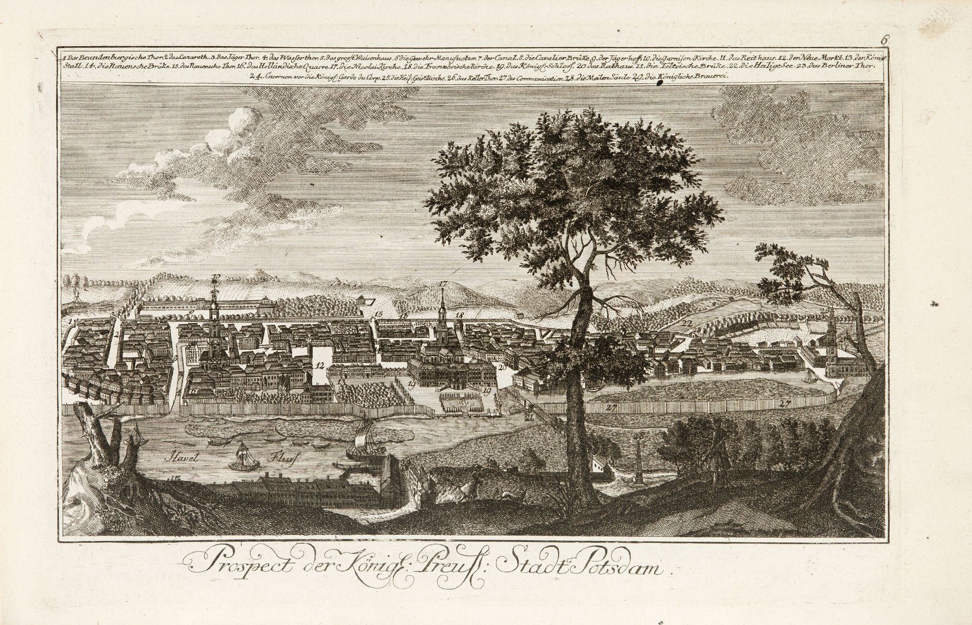 J. D. Schleuen, Prospecte. Album mit Ansichten von Berlin, Breslau, Dresden etc. Um 1750. - Image 3 of 6