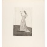 David Hockney. The princess searching (aus: illustrations for six fairy tales from the Brothers Grim