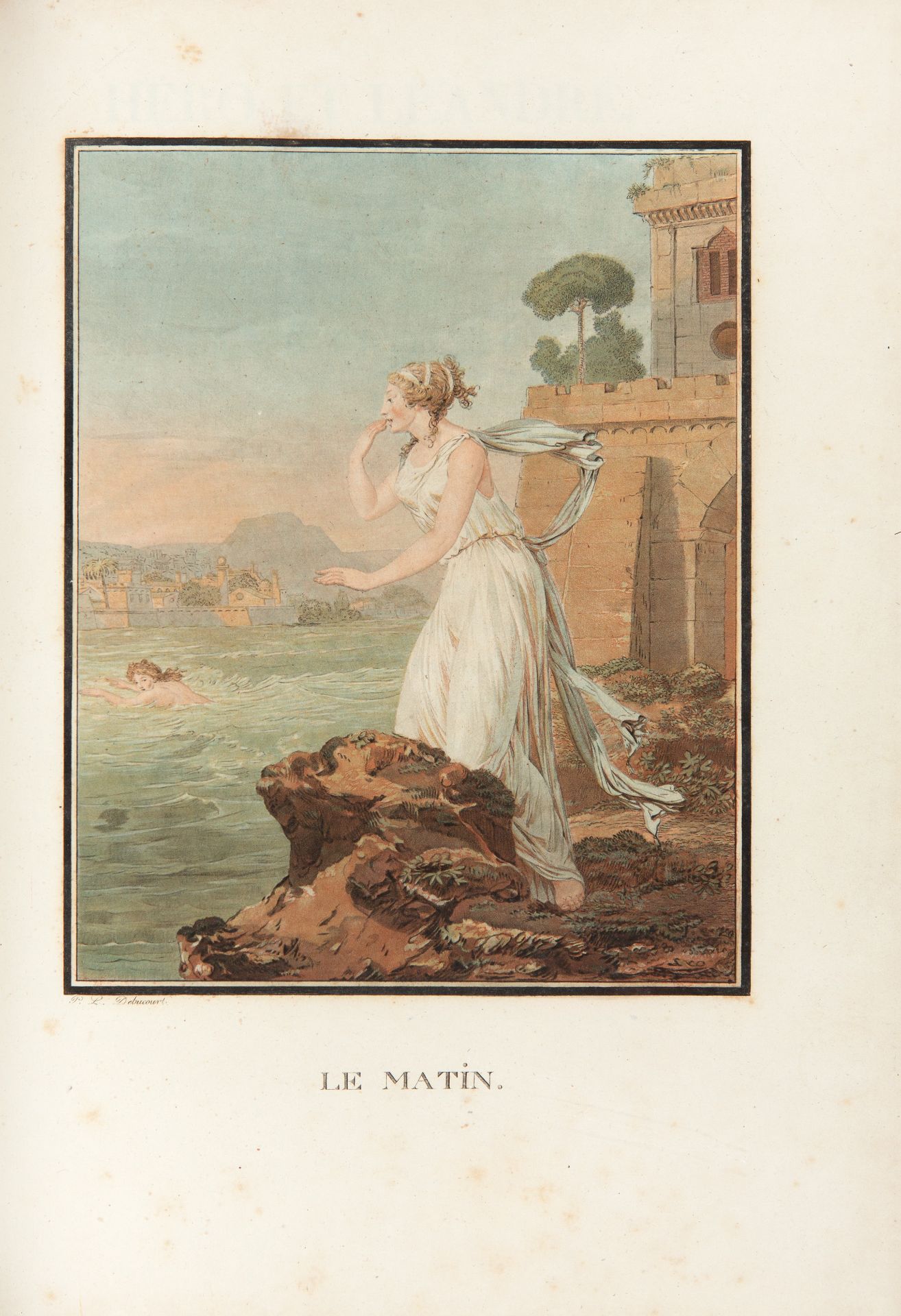 A. de Querelles, Héro et Léandre. Poëme nouveau en trois chants. Trad. du Grec. Paris 1801. - Bild 2 aus 4