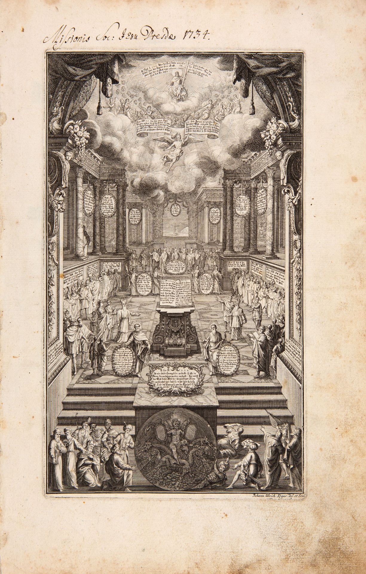 J. U. Krauss, Heilige Augen- und Gemüths-Lust. 2 Tle. in 1 Bd. Augsburg 1706.