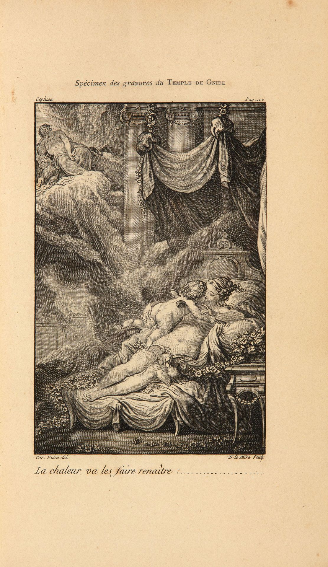 N. G. Léonard u. C. P. Colardeau, Sammelband von 4 Werken des 18. Jhdts. Paris 1770-74. - Image 2 of 3