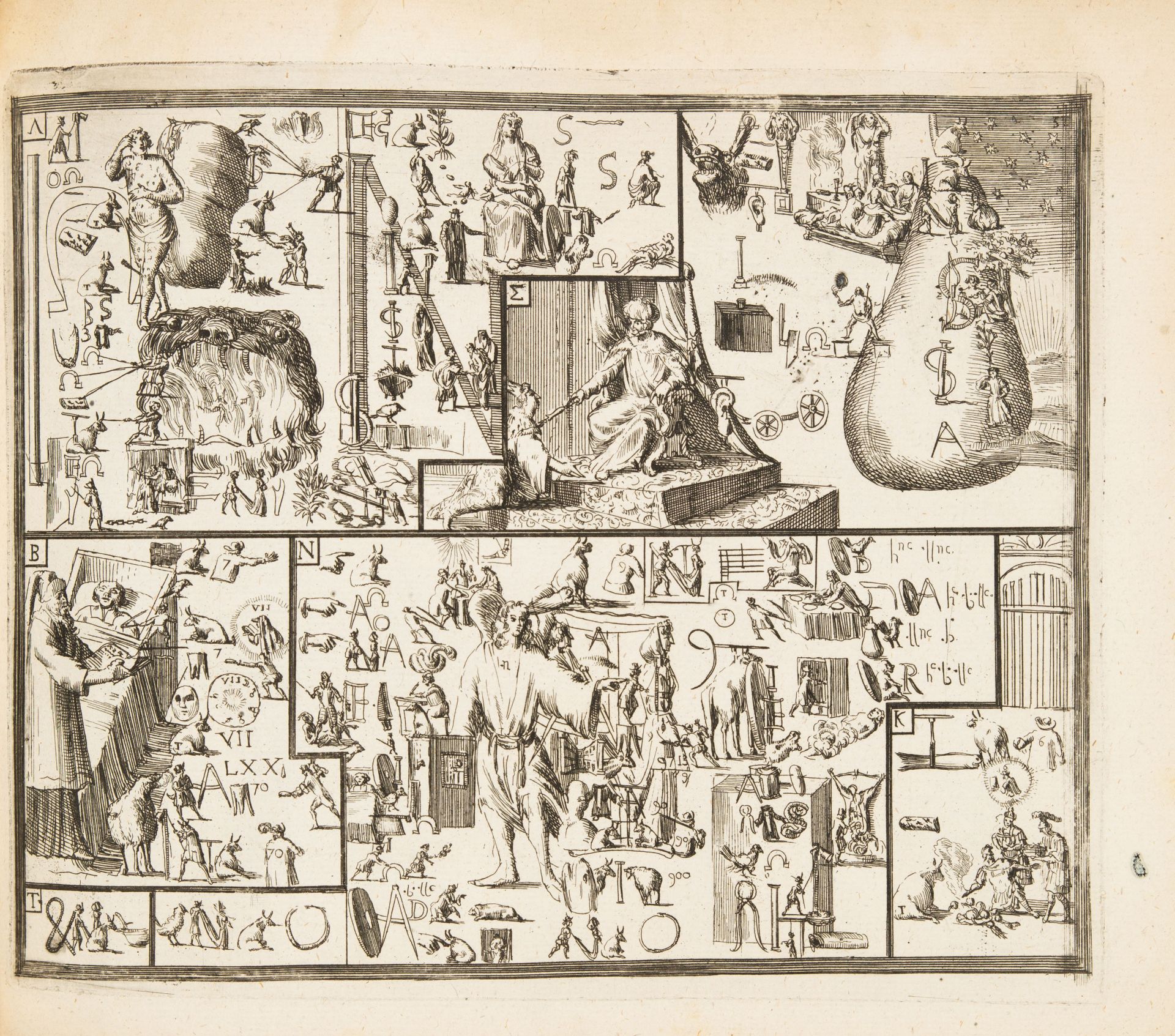 Lexicon graeco-latinum cum figuris. Bildwörterbuch der griechischen Sprache. um 1690. - Bild 2 aus 4